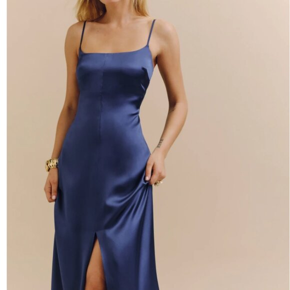 Reformation Navy Blue Maxi Dress - Picture 3 of 9